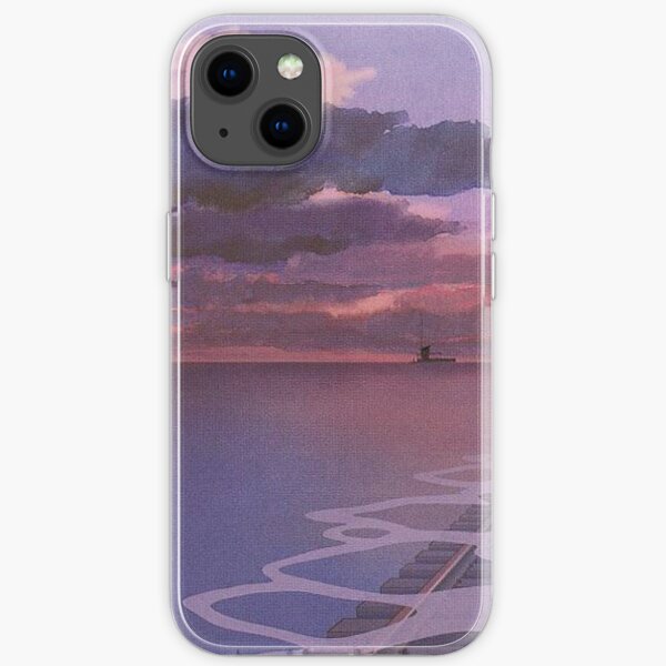 Spirited Away Railroad Nighttime Aesthetic iPhone Soft Case RB2907 product Offical spirited away Merch