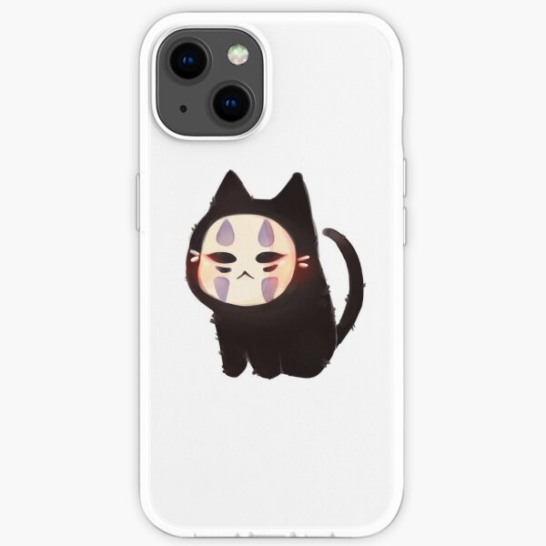 Spirited Away No Face Cat iPhone Soft Case RB2907 product Offical spirited away Merch