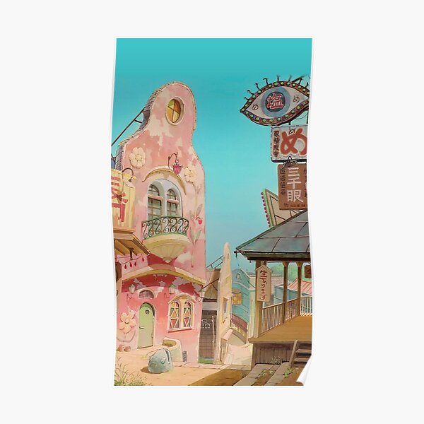 Spirited Away Town Poster RB2907 product Offical spirited away Merch