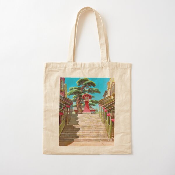 Spirited Away Landscape Aesthetic Cotton Tote Bag RB2907 product Offical spirited away Merch