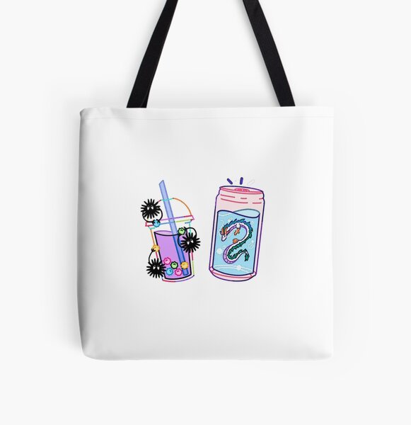 Spirited Away Sticker All Over Print Tote Bag RB2907 product Offical spirited away Merch