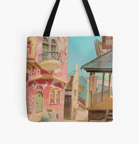 Spirited Away Town All Over Print Tote Bag RB2907 product Offical spirited away Merch