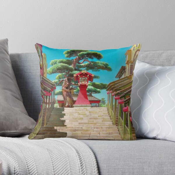 Spirited Away Landscape Aesthetic Throw Pillow RB2907 product Offical spirited away Merch