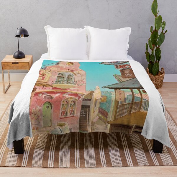 Spirited Away Town Throw Blanket RB2907 product Offical spirited away Merch