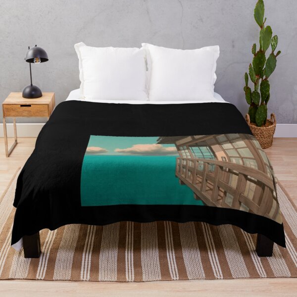 Spirited Away Bathhouse  Poster Throw Blanket RB2907 product Offical spirited away Merch