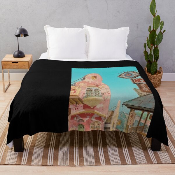 Spirited Away Town Poster Throw Blanket RB2907 product Offical spirited away Merch
